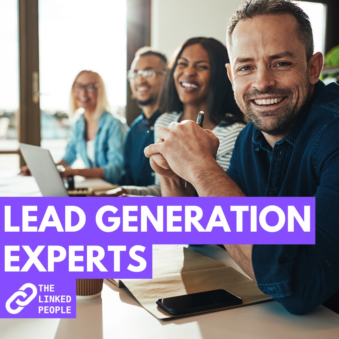 We are a team of Lead Generation experts with a passion for helping companies to grow. thelinkedpeople.com

#leadgen #leadgeneration #businessdevelopement #leadgenerationstrategy #linkedinmarketing #LinkedinNetworking #linkedinforbusiness