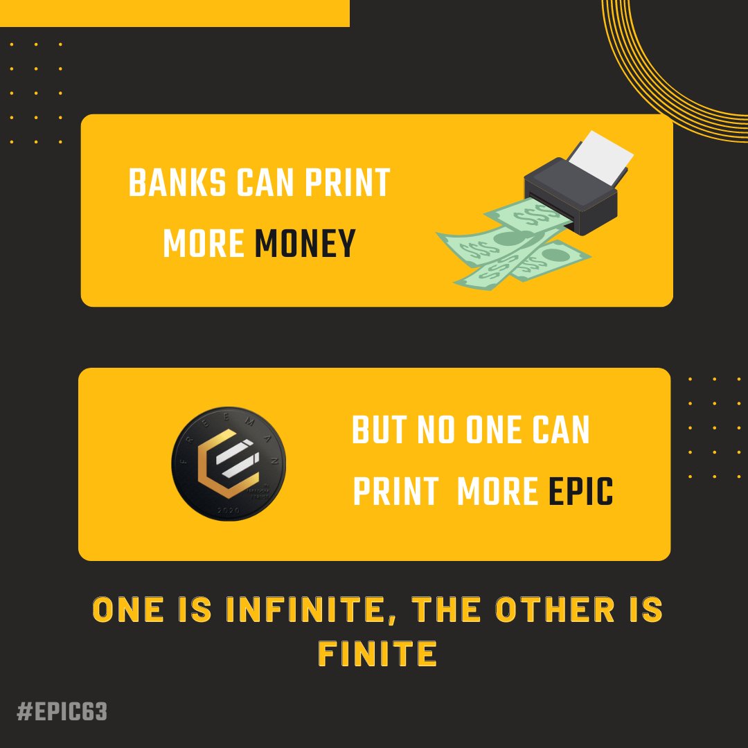 SiopaooPH's tweet photo. @chrisleao One is infinite, $EPIC is FINITE π
@Jam__EPIC @EpicCashNiti @EpicCash_KILLS @inlovewithepic @ViteXExchange @EpicCashTech @au_epic
#EPIC63 π΅π #EPICEverywhere #BTC #Bitcoin https://t.co/ZpZaMeYS3u