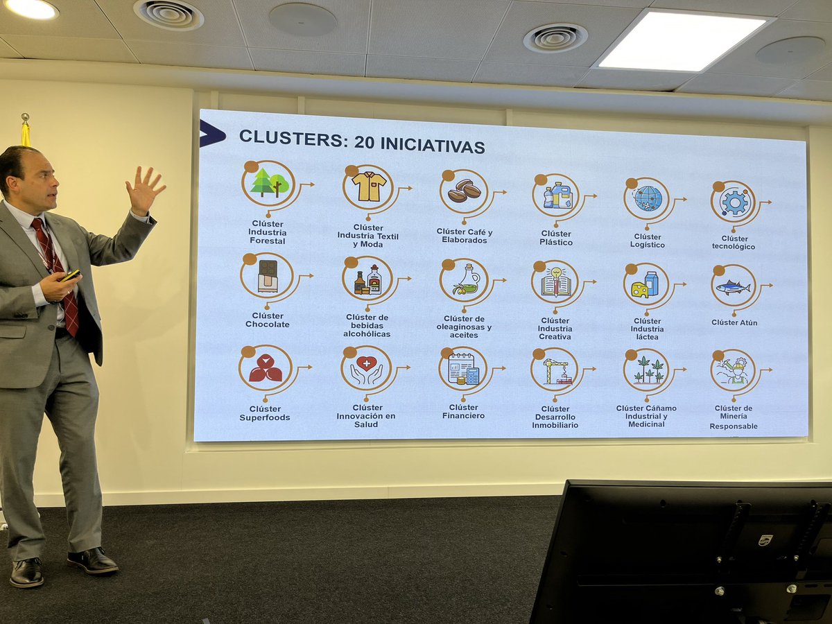 albertopezzi's tweet photo. Empezamos el #intercluster #Ecuador-Catalunya con intervenciones de @albertcaste Alfonso Abdo Felix y @JMartiClusters apostando como siempre por el intercambio de experiencias y la conexion global como ejes clave de nuestra política de #clusters. @accio_cat @tcinetwork https://t.co/wFdIPCEZno