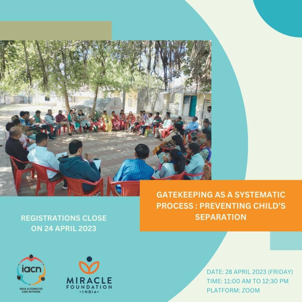 MFIndia's tweet photo. For registration👉 https://t.co/DhWO9k8xCG
Last day of registration- 24th April 2023
#Gatekeeping #PreventingSeparation #ChildrenInFamilies #PreventingInstitutionalisation
#AFamilyForEveryChild https://t.co/BoMyTS6Dkm