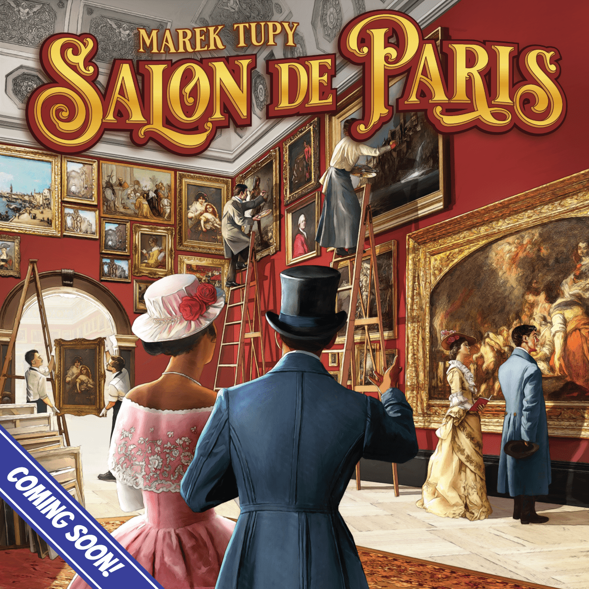 TalonStrikes's tweet photo. In Salon de Paris players are artists vying to elevate their reputation by displaying paintings on the famous walls of the renowned Paris Salon. Follow along on Kickstarter.
#comingsoon #boardgames #paintings #4players #3player #2player #sologame #tabletop #gaming https://t.co/nb7L7erAEX
