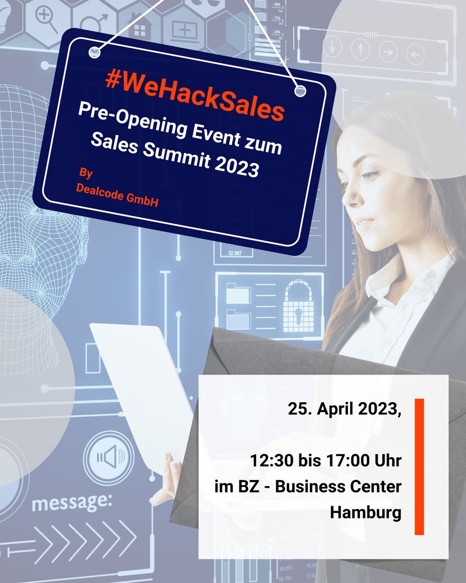 Dealcode_ai's tweet photo. "Join us at the #WeHackSales Networking Event in #Hamburg! Make new connections over coffee & cookies before #SalesSummit. Don’t miss this chance to expand your network. Register now at 🔗 https://t.co/ZSd2H3huLN #SalesAI #1zu1Networking #UnforgettableEvent #B2BSales" https://t.co/jzalTdVnBf