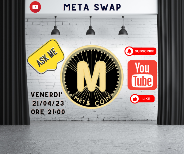 MetaSwapDexLp's tweet photo. 📽️ Live su #YuoTube
📆 VENERDI 21/04/23 ore 21:00
Presentazione & AMA del progetto
#MetaSwap MET$
🎬https://t.co/KSvgWtvjOW
✅Vi aspettiamo numerosi !!! https://t.co/KPAILXfEuQ