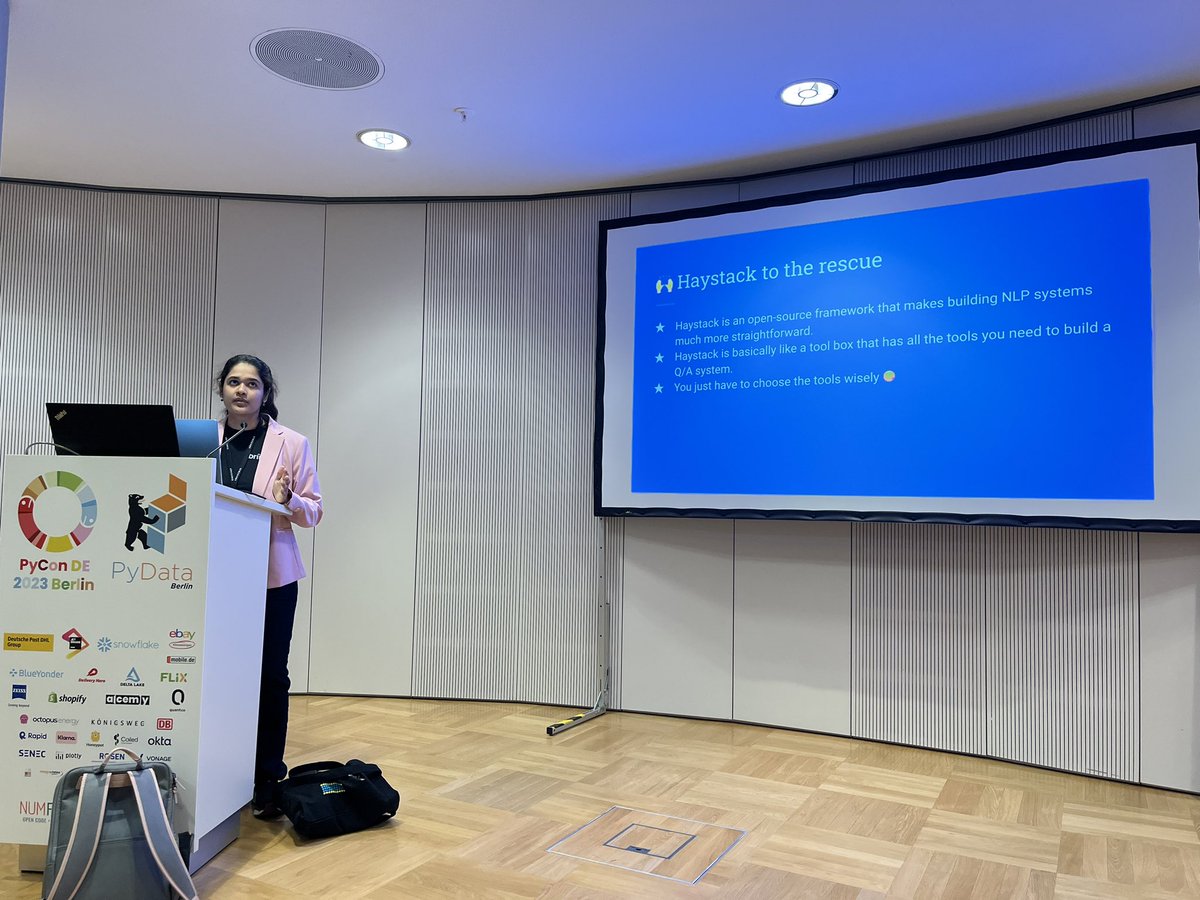 bilgeycl's tweet photo. Using NLP and Haystack for a good cause 🌍

Today at @PyConDE, @raovibharao explained how they built a QA system at @briink_ai using Haystack 💙 https://t.co/deGJwsIash