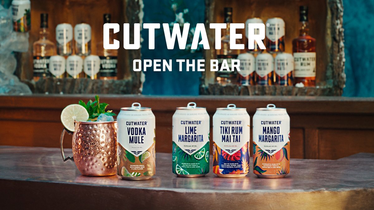 It’s time to make bar-quality cocktails more accessible for all! @CutwaterSpirits’s newest campaign, ‘Open the Bar’, shows us we can finally enjoy over 20+ award-winning canned cocktails whenever, wherever. #OpenTheBar #FutureWithMoreCheers