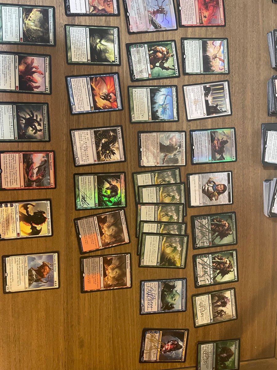 ryanpeterrson's tweet photo. @RodneyBedell Ok here goes, it’s mainly going to be Edh stuff and random cards but here’s some of them https://t.co/hvKM19viiX