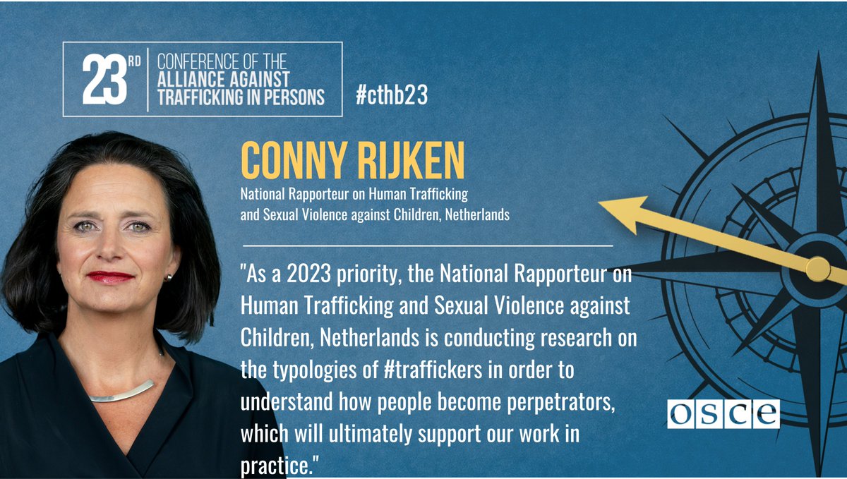 osce_cthb's tweet image. "As a 2023 priority, the National Rapporteur on Human Trafficking and Sexual Violence against Children, Netherlands is conducting research on the typologies of #traffickers in order to understand how people become perpetrators, which will ultimately support our work in practice."