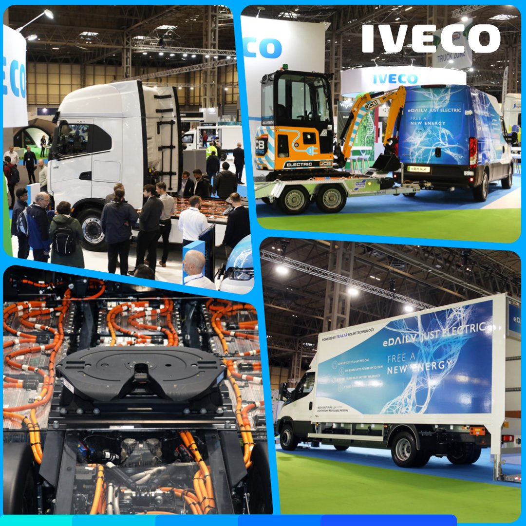 It's day 2 of <a href="/TheCVShow/">Commercial Vehicle Show</a> and the #IVECO stand (5A80) remains packed with star vehicles making their UK debut. Take a look!
#tech #design #ev #electric #Nikola