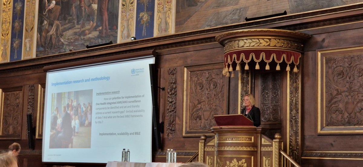 BachmannTill's tweet image. Kick off Day 1 of #ICOHAR  with Tine Rikke Jørgensen on #OneHealth surveillance priorities and bringing up a recurring theme of the morning. Fully agree that #ImplentationScience is essential to translate and achieve impact on #AMR @WHO @ICARS_global @OHAMR_News @JPIAMR