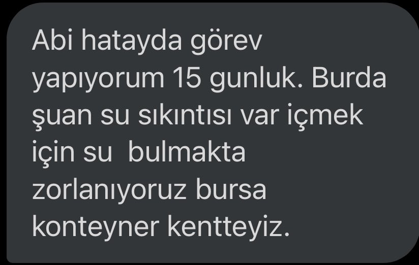 Sayın <a href="/EmniyetGM/">Türk Polis Teşkilatı</a> Hatay’da su sıkıntısı mı var?