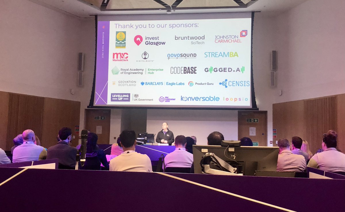 Nick Murray (@nickblairmurray) on Twitter photo Great morning here already, representing <a href="/eagle_labs_scot/">Eagle Labs Scotland</a> at #GlasgowTechFest.
There's so much exciting economic development & opportunity happening in #Glasgow, highlighted by Sir Jim Mcdonald of <a href="/UniStrathclyde/">University of Strathclyde</a> & <a href="/Aligg/">Alisdair Gunn</a> of <a href="/glasgowcityinno/">Glasgow City Innovation</a>. Great morning here already, representing <a href="/eagle_labs_scot/">Eagle Labs Scotland</a> at #GlasgowTechFest.
There's so much exciting economic development & opportunity happening in #Glasgow, highlighted by Sir Jim Mcdonald of <a href="/UniStrathclyde/">University of Strathclyde</a> & <a href="/Aligg/">Alisdair Gunn</a> of <a href="/glasgowcityinno/">Glasgow City Innovation</a>.
