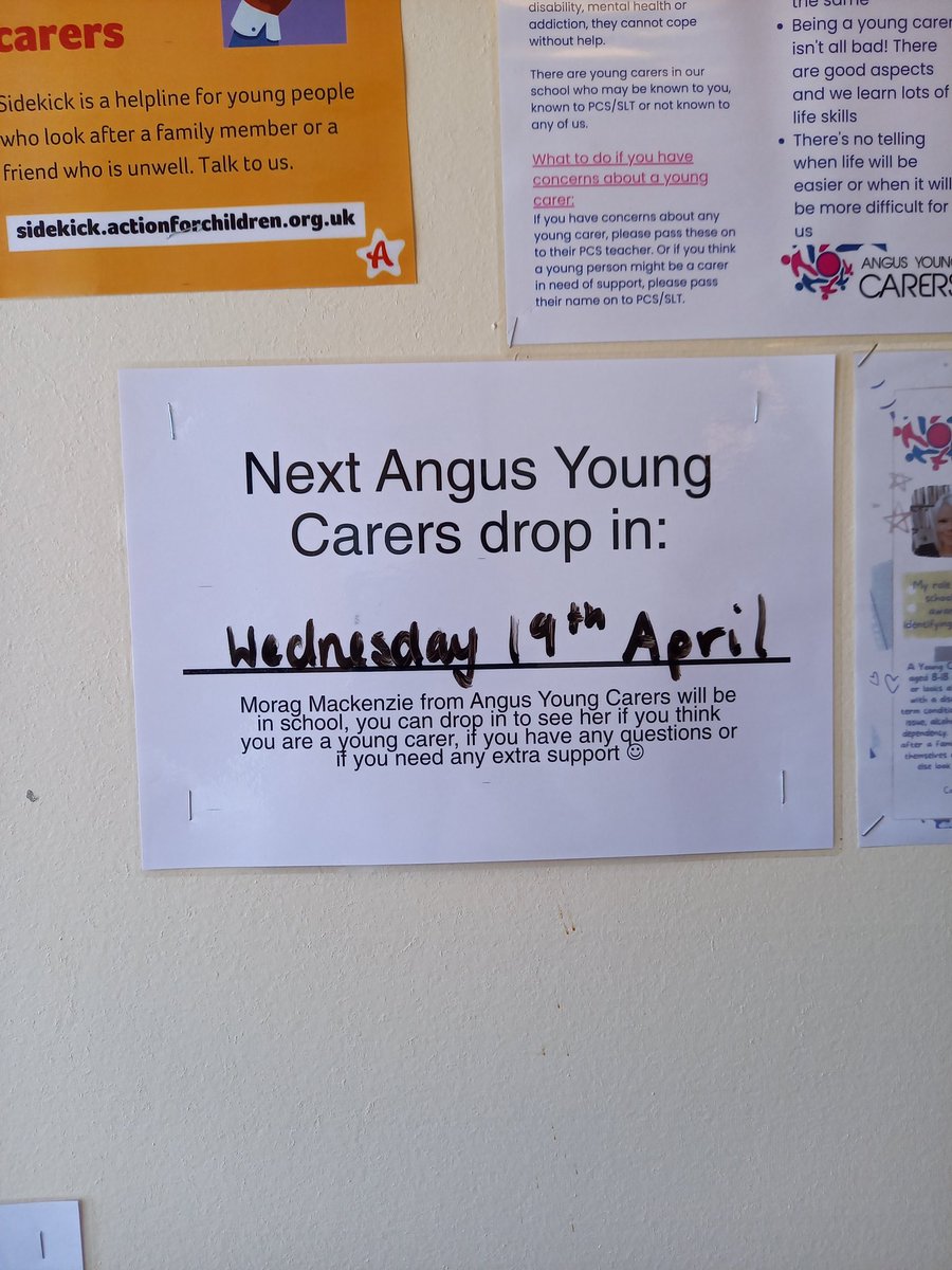 AngusYoungCarer's tweet photo. Morag is in @montrose_acad all day for drop in. Thanks to the lovely @missgarrowmods for the biscuits!! #supportingyoungcarersinschool #inclusion #youngcarereducationdevelopment #triangletrust https://t.co/rfigETTw4D