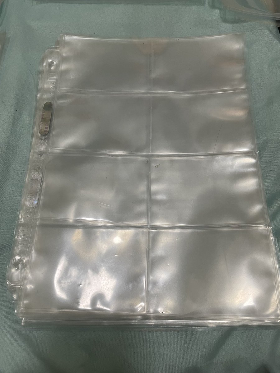 patsabuy's tweet photo. ULTRA Pro and BCW A4 Binder Sleeves (all used)

5pcs 1P
9pcs 2P
3pcs 3P
3pcs 4P (horizontal)
8pcs 4P (for postcards)
13pcs 8P
5pcs 9P

SDD MOD only cause I don’t have cardboard 😃 https://t.co/QwYAFAPxSU