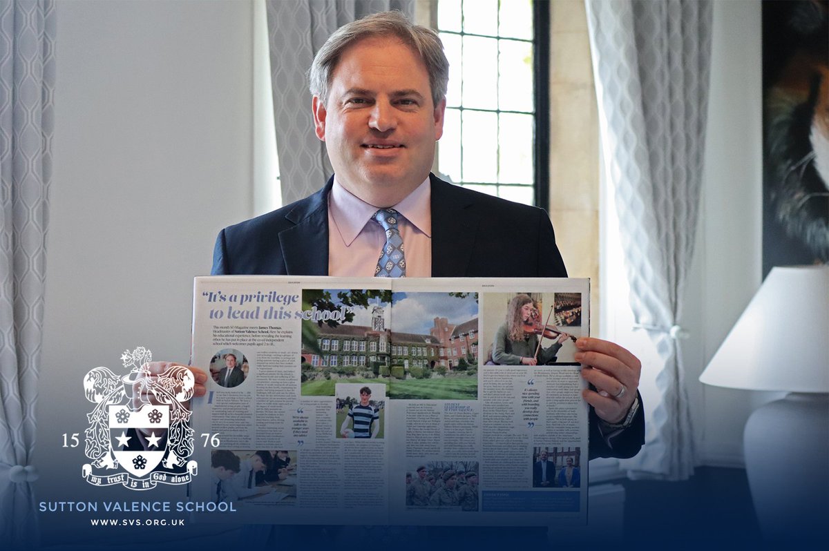 SVS_News's tweet photo. Read all about it! Sutton Valence School is the subject of a double page spread in the April issue of @SoMagazines, following a day in the life of two busy pupils, and hearing from Headmaster, @SVS_Headmaster. 🗞 📸

Read online at: https://t.co/eFSLoPNW2g https://t.co/R38MUTrOGA