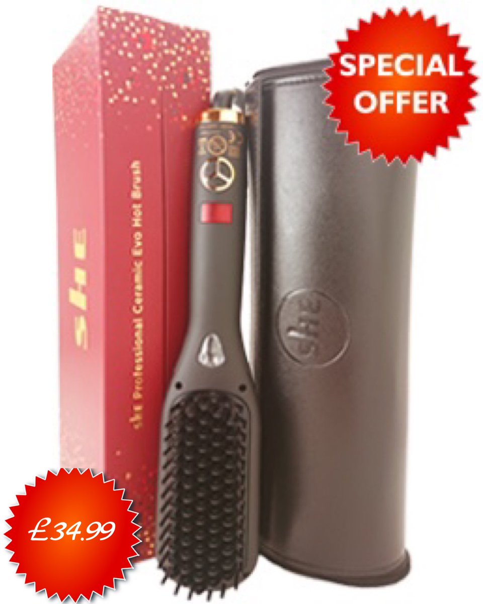 SheHairUK's tweet photo. Save £95!!! Our Evo Straightening Brush is ONLY £34.99 with FREE DELIVERY & a FREE Travel Pouch! https://t.co/AKAmMOWYuM
#SheHairUK #CeramicStyler #SheEvoHotbrush #HairCare
#SheStraighteningBrush #CeramicBrush #GiftIdeas #HairExtensions #Travel #HairStyling #SpecialOffer https://t.co/O0cINmgCeq