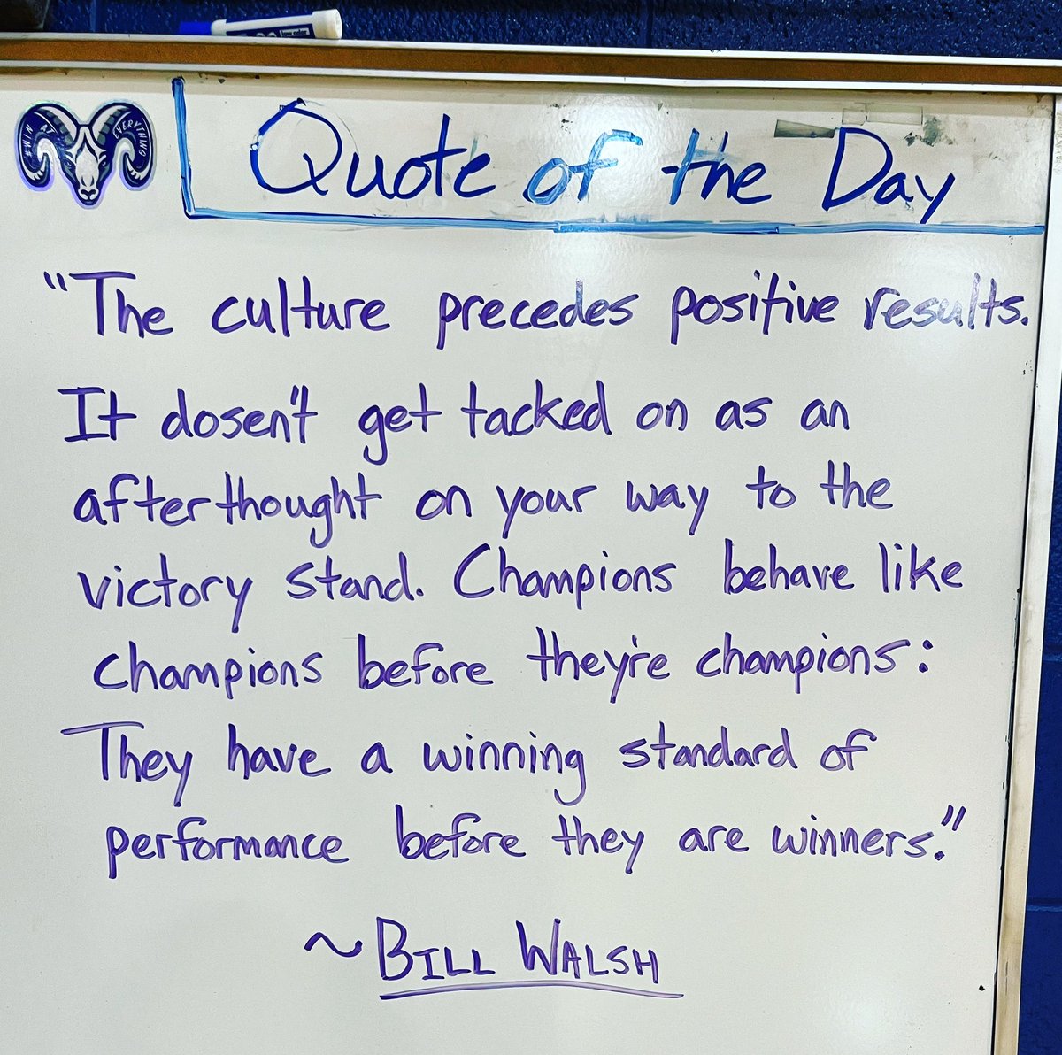 CoachRayO3313's tweet photo. Culture precedes Success. You can’t fake it - you can only CREATE it through daily actions. https://t.co/BxredlatLu