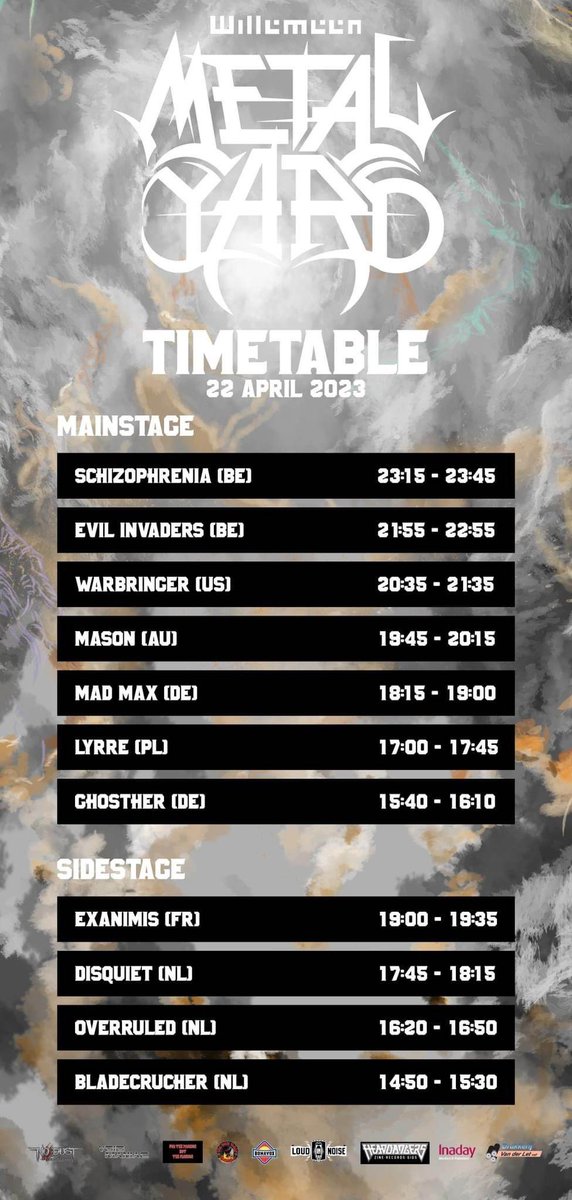 weareexanimis's tweet photo. REMINDER
Friends from NL and around, we will be at the @metalyardnl for first time on Sat. 22! Playing at 19:00. We hope to see you there! 
- - -
#weareExanimis #metal #festival #live #NL #concert #deathmetal https://t.co/uTpwuzxlSO