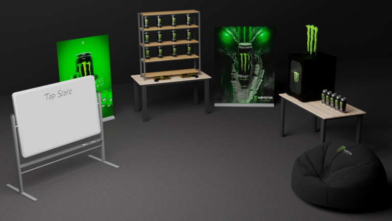 HEI! <a href="/MonsterEnergyFI/">Monster Energy FI</a> tarjoama energiatäyteinen tila antaa osallistuijille mahdollisuuden testata tähtäystaitoja konkreettisesti tölkkiammuntakilpailussa sekä mahdollisuuden ikuistaa kokemus kuvamuistoksi brändätyn VALOKUVAKOPIN kautta! ⚡️

#KAMKGameFest2023