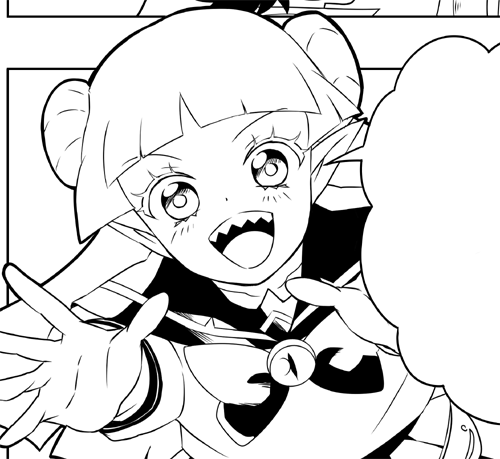 アズイル本のペン入れ始めた!!あと9ページ!クラりん描くの楽しい!!! 