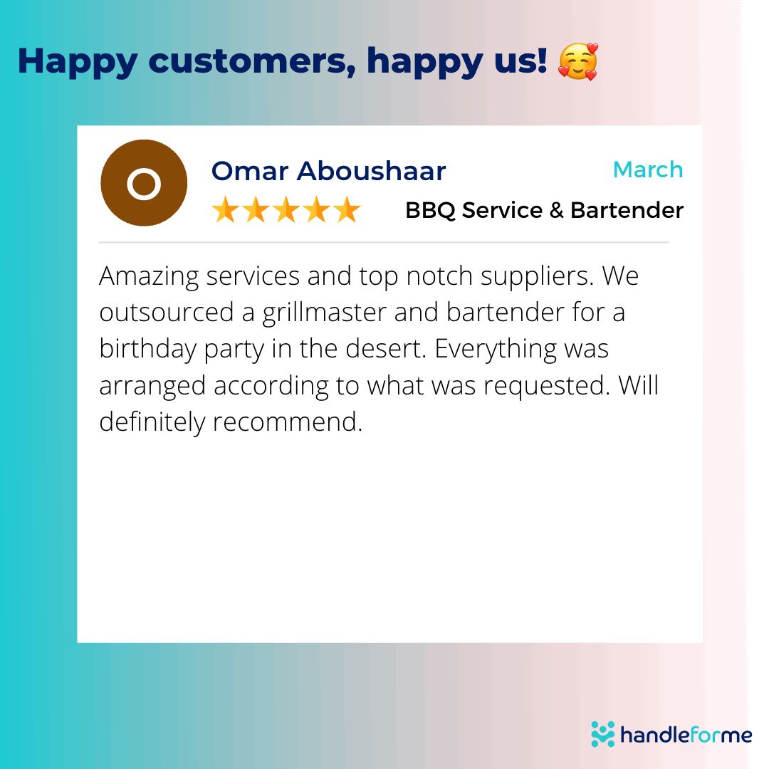HandleformeCom's tweet photo. 🌟 Our amazing clients love what we do! 🌟
🗣️ "Exceptional service!" - Amanda K.
🗣️ "Truly memorable event!" - Brian T.
🗣️ "Exceeded our expectations!" - Sarah L.
Ready for unforgettable experiences? Contact us today! 📞📧  #EventPlanning #UAE #Dubai #AbuDhabi #HappyClients https://t.co/ZUltHqU8Sn