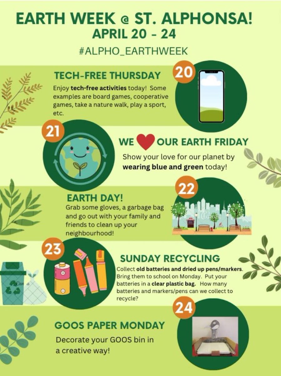 Earth Week starts Thursday. Together we can help care for our planet. 💙 💚
