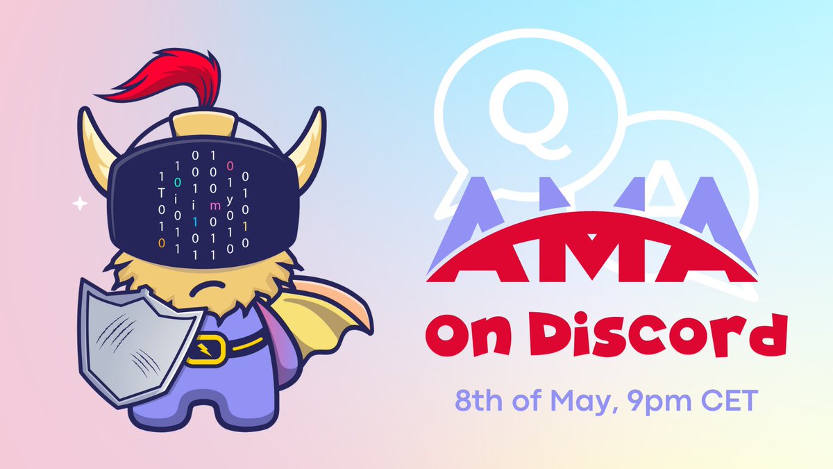 🚨Tiimers! 🚨
AMA on discord discord.com/events/9392657…
May 8th 9pm CET
📆Register the event and be amazed ✨
Our guests are @Xavier_Magaldi and @swisscryptocat 🔥🔥🔥
1⃣ All secrets behind happy Tiime CryptoGuardian
2⃣ #RealityRevolution their project
Be there 👀