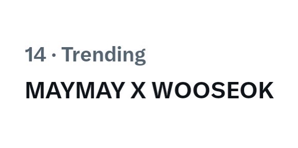 StarPopPH's tweet photo. # 14 on the trendlistz! ✨

LET'S KEEP THE HYPEEE!!! 🙌🏻

MAYMAY X WOOSEOK 

@maymayentrata07 #WOOSEOK #MaymayEntrata #AUTODEADMA https://t.co/xEiHA0dx80
