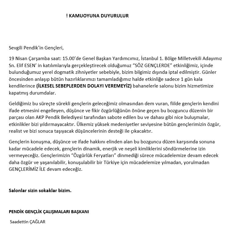 gencdevapendik's tweet photo. Salonlar Sizin Sokaklar Bizim.

@alibabacan @erginsadullah @myeneroglu @avidrissahin @dogasanlioglu @ramizongun @hasankaraltr @elifesendeva @C_Karlitekin @RizvanogluEvrim @hatipoglupaysun @cemavsar44 @bdalgin @drerhanerol @ersindemir00 @saadettincglr https://t.co/eA4FG4iMMD