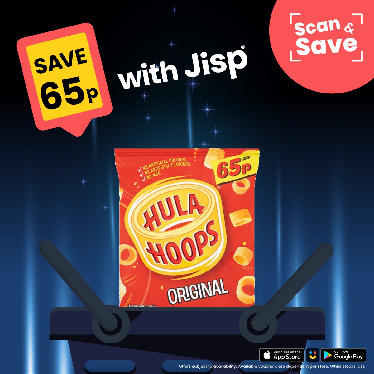 NisaLocalAshley's tweet image. It your last day to get #FREE #HulaHoops thanks to #JispScanAndSave. Download the free app today to start scanning and saving on your everyday shop!