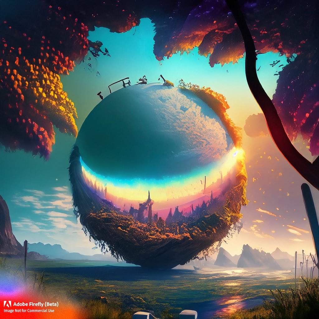 A Beautiful World with Music
#AdobeFirefly