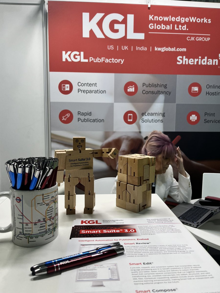 KwGlobalLtd's tweet image. Busy #LBF23 Day 2 here at KGL and @SheridanGroup Stand 3A12. Drop by to learn about intelligent automation for publishers on Smart Suite 3.0 and pick up a #CubeBot while they last!