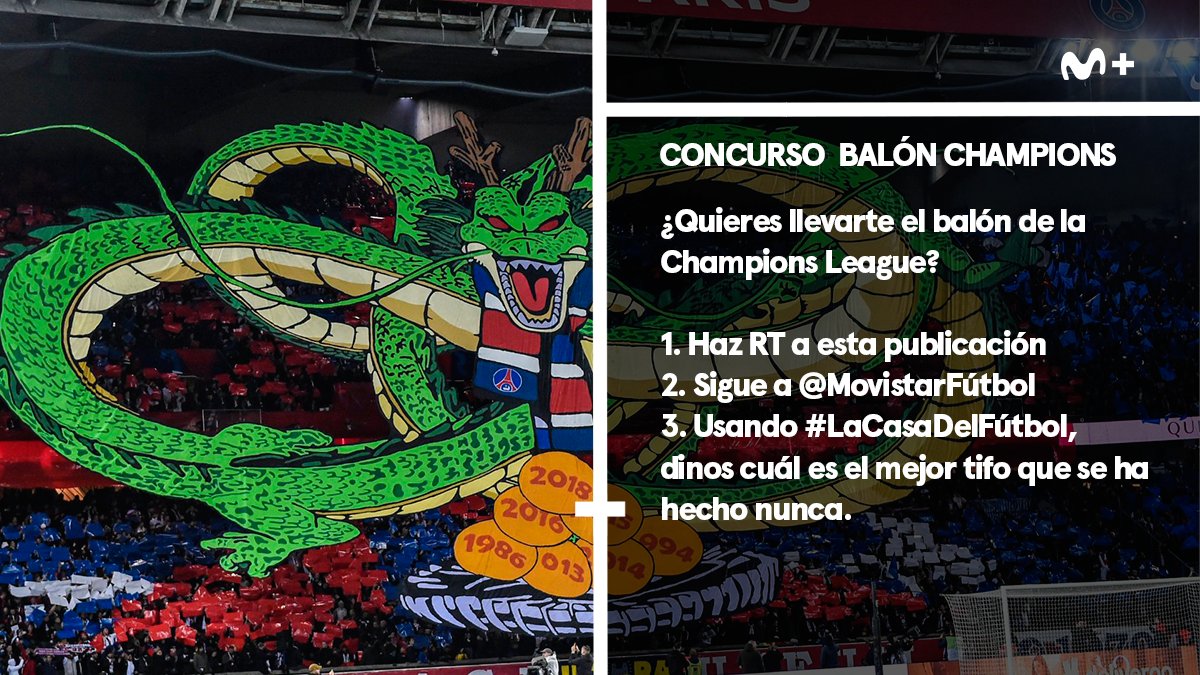 ¿Cuál es el mejor tifo que se ha hecho nunca?
1. Haz RT
2. Síguenos
3. Comenta usando #LaCasaDelFútbol y llévate el balón de la #UCL