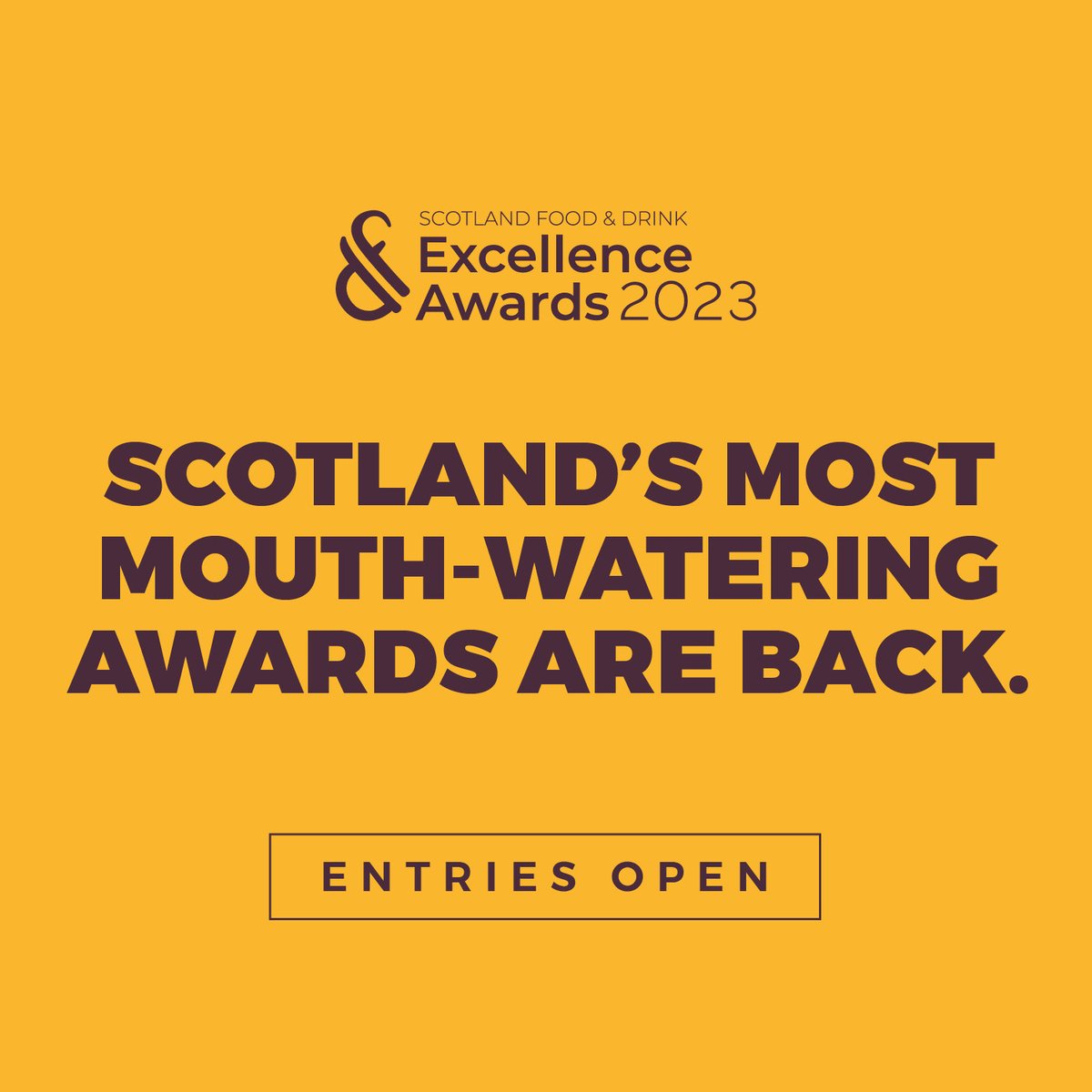 Entries for this year's Scottish Food &amp; Drink Excellence Awards are now open! (Hurry, entries are closing on Friday 21st April‼️)

Enter here 👉 sfdea.awardsplatform.com