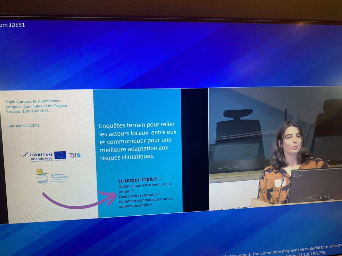 acmg54JFB's tweet photo. Julia James @ACMG nous fait réfléchir sur l’harmonisation d’une intelligence collective sur les solutions d’adaptation au réchauffement climatique Interreg @AtlanticArea #tripleCeu https://t.co/23OwEvGsEJ