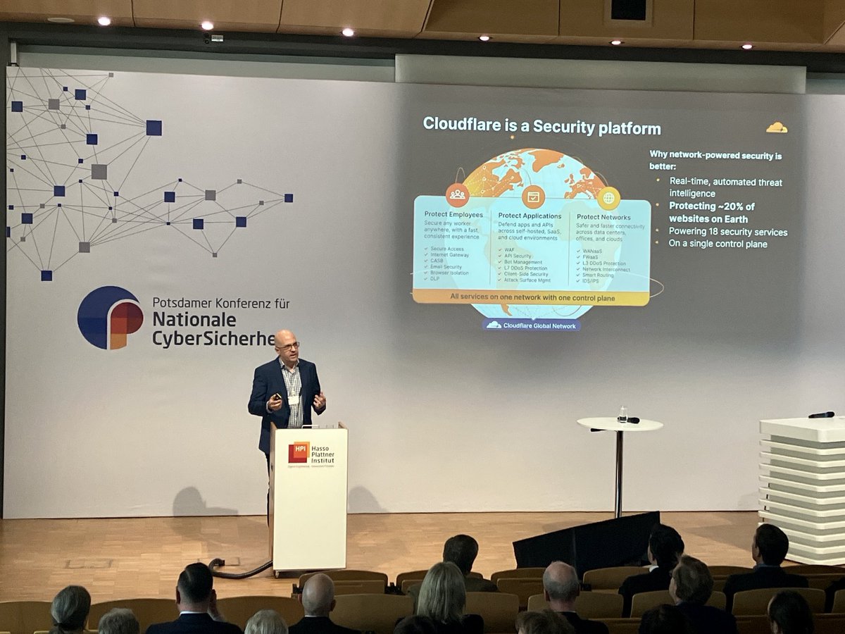 horatio2000's tweet photo. Since 24 Feb 2022, we have observed a significant increase in DDoS attacks on our global network, frequently targeting German entities. Qualitative changes: increases in hyper-volumetric DDoS and sophisticated phishing attacks, said ⁦@jengates⁩ ⁦@HPI_DE⁩ #hpi_security https://t.co/4jtRQGv7BV