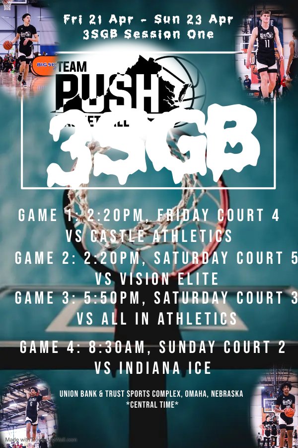 PoweredUnity21's tweet photo. @3SGBCircuit #TeamPushVA @coach_clai @kworsley81 @jayl3_ @BenNacey50 @j_jeffrey17 @ilayne2024 @savon_sandiford @CarmeloBaines @chrissjuniorr_ @juju_egbo @theetreywilll @JalenMilt1 Yall know the motto!! Let's go hunting!! Stay Hungry, Stay Humble! #HuntinSeason @PUSHA_T https://t.co/QzbZYBIrjt