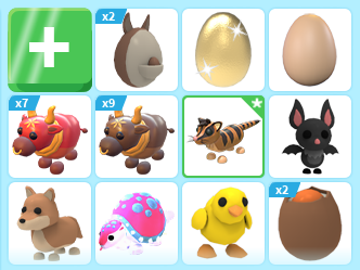 my adopt me inventory is pretty sad