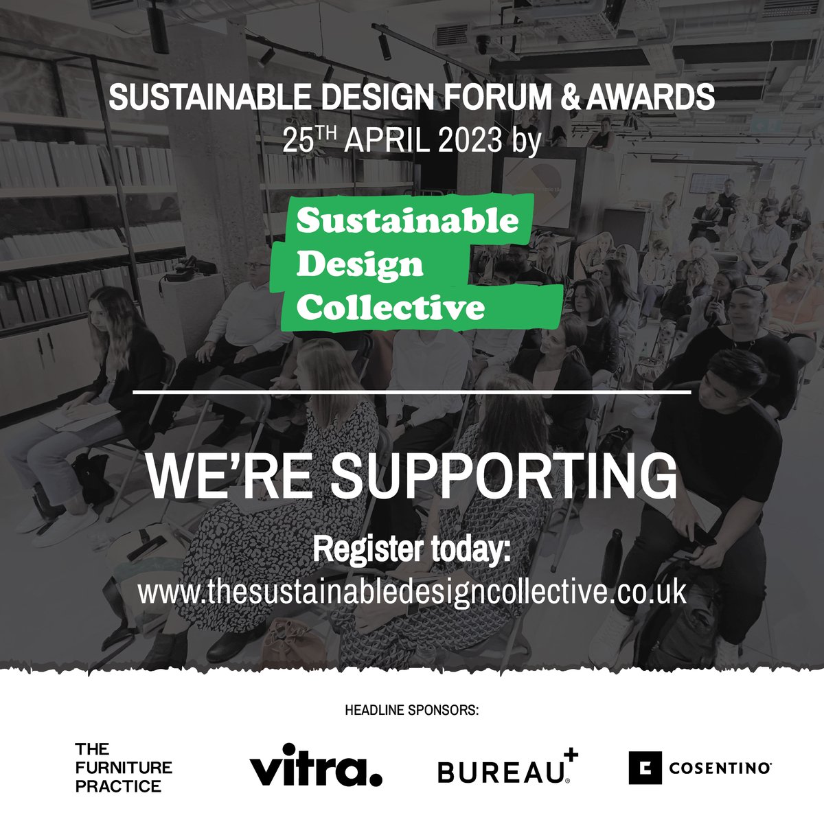 BIIDtalk's tweet photo. Are you attending Sustainable Design Forum on 25 April?
We're a proud partner of this interactive event for workplace designers to learn from manufacturers & suppliers about efforts towards #sustainability
Register now https://t.co/sbBK59w8lo
#SDCForum #SDC2023 #interiordesign https://t.co/xVyOikPimp