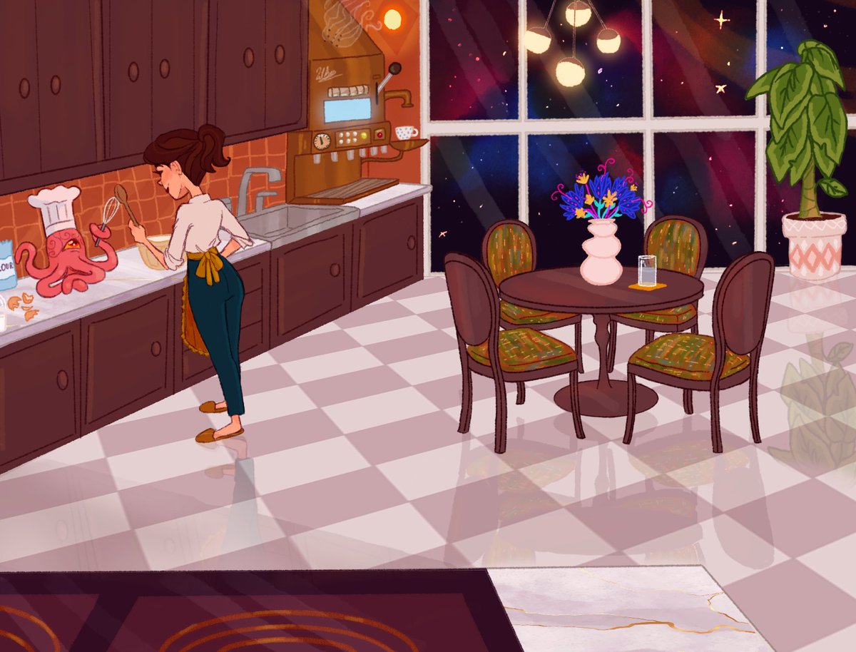 c0ffeeandchips's tweet photo. The time-travelling diner pt.2
#DoctorWho #ClaraOswald
#Whouffle 🤫 #Tardis #conceptart https://t.co/xJRhQd9B3A