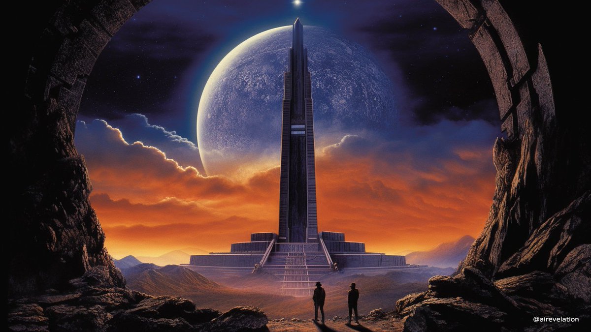airevelation's tweet photo. Stargate" is a sci-fi movie about a team who discovers a portal to a distant planet in Egypt. 

This is an AI generated image of the movie #AI

#AIgenerated #movies #scifi #scifimovies #film #trending #photography #stargate #stargatemovie #stargate1994 #kurtrussell #jamesspader https://t.co/SiRuFjfjlx