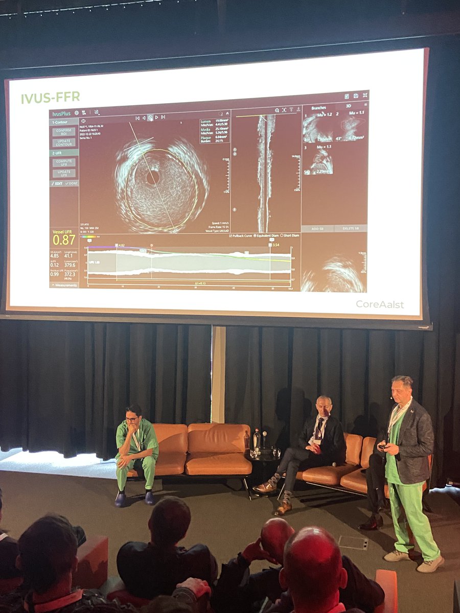 PulseMedTech's tweet photo. Team @DrAllenJ  @ziadalinyc  from @StFrancis_LI  shared non-wire-based physiology topic 'FFR from IVUS and OCT' by using #OctPlus software and #IvusPlus software (@PulseMedTech , shanghai) during #THEPHYSIOLOGYCOURSE #TPC2023，Belgium. https://t.co/S2az3SXroN
