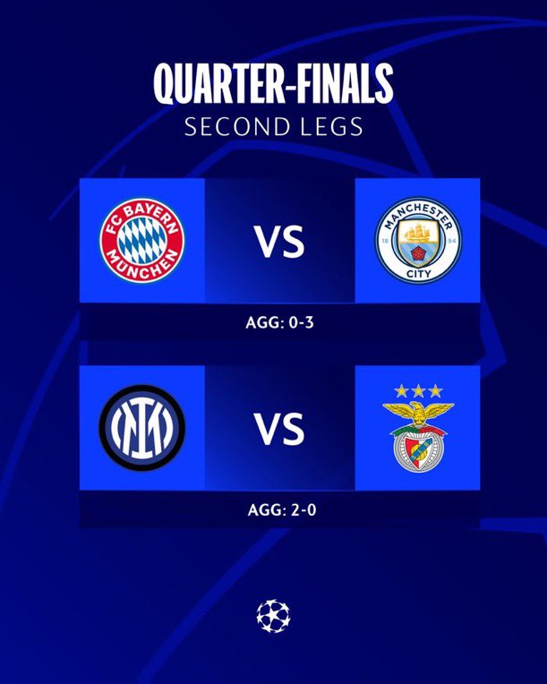 d_sportertainer's tweet photo. Here we go again!!! It's another matchday and an opportunity to win BIG!!!
Predict the correct score of the UCL matches.
Bayern Munich vs Manchester City
Internazionale vs Benfica
Remember, prediction ends by 8:00 pm 
#Onajaythesportertainer 
#Melodysportswarri 
#PredictnWin https://t.co/DFQzVd1GUH