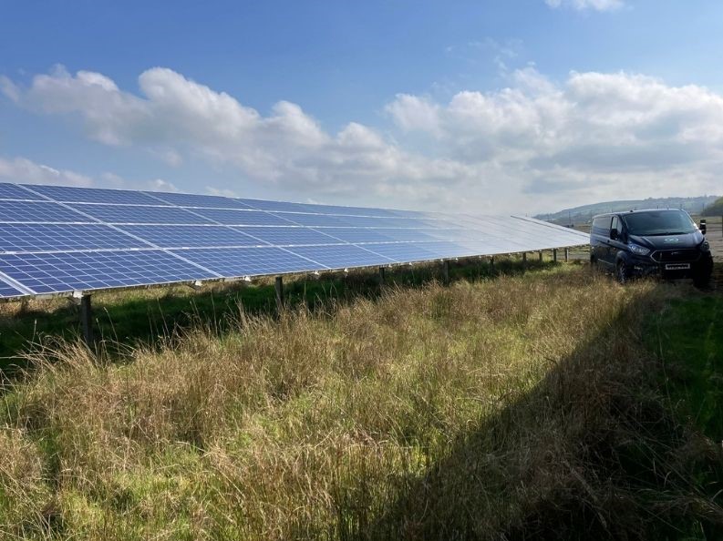 Our O&amp;M team are taking a break from working at heights this week, to showcase their expert skills while servicing this wonderful Solar PV Groundmount system in the North-west.

It is so exciting working on different kinds of PV systems. Well done team O&amp;M!

#solarpv #groundmount