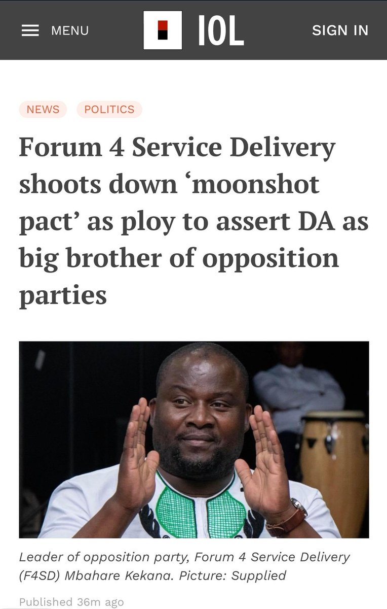 "The declaration by the clearly not-so-bright John Steenhuisen of the EFF as political enemy number one demonstrates the worst form of degeneration and desperation." 

- Mbahare Kekana, F4SD President 

[READ]: iol.co.za/news/politics/…