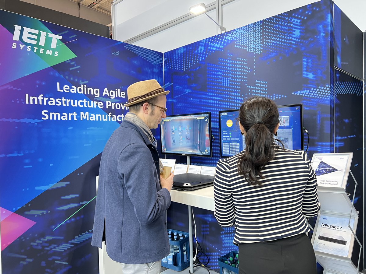 IEITSYSTEMSEur's tweet photo. We're having fun at #HannoverMesse 2023! Visit Booth J61, Hall 14 to explore IEIT Systems' industry-leading servers and IT solutions tailored for smart #manufacturing.
Also, a special thanks to all our partners, clients and media friends including @mhuelskoetter for stopping by! https://t.co/OpjQMznAvL
