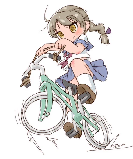 今日は自転車の日だそうです…私は体調を整えるために自転車を描きます 
