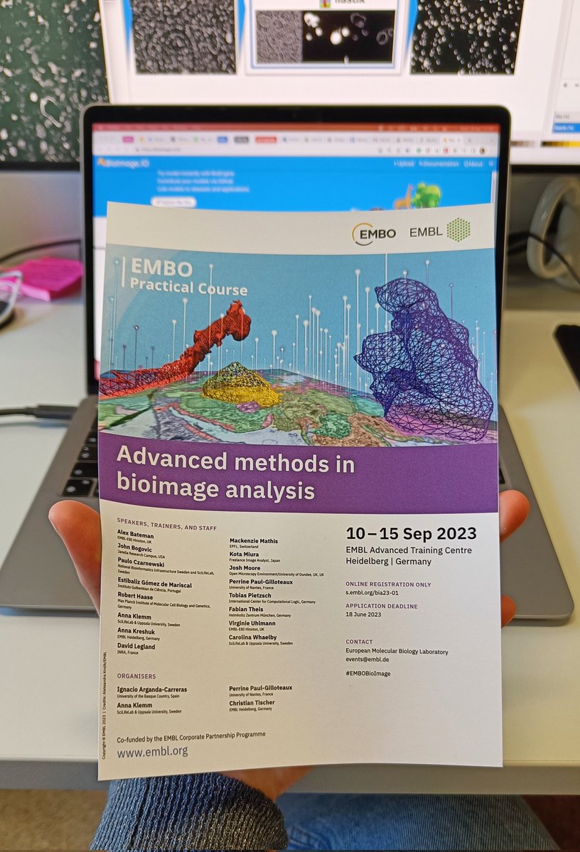 Looking for a #practicalcourse on #bioimageanalysis?😎 #EMBOBioImage registration is already open with an incredible list of speakers+trainers+researchers🤸‍♀️🧠💻🦠👾🔬
embl.org/about/info/cou…