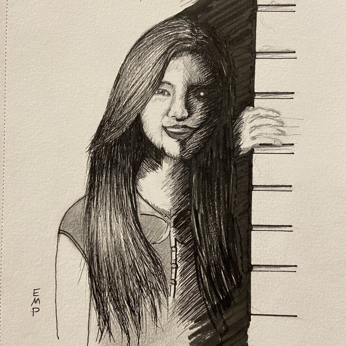 empstudioarts's tweet photo. “Hey you”

Still some inking and shading left to do 

#horrorart #oc #illustration #darkart https://t.co/k5fOxZQdVz