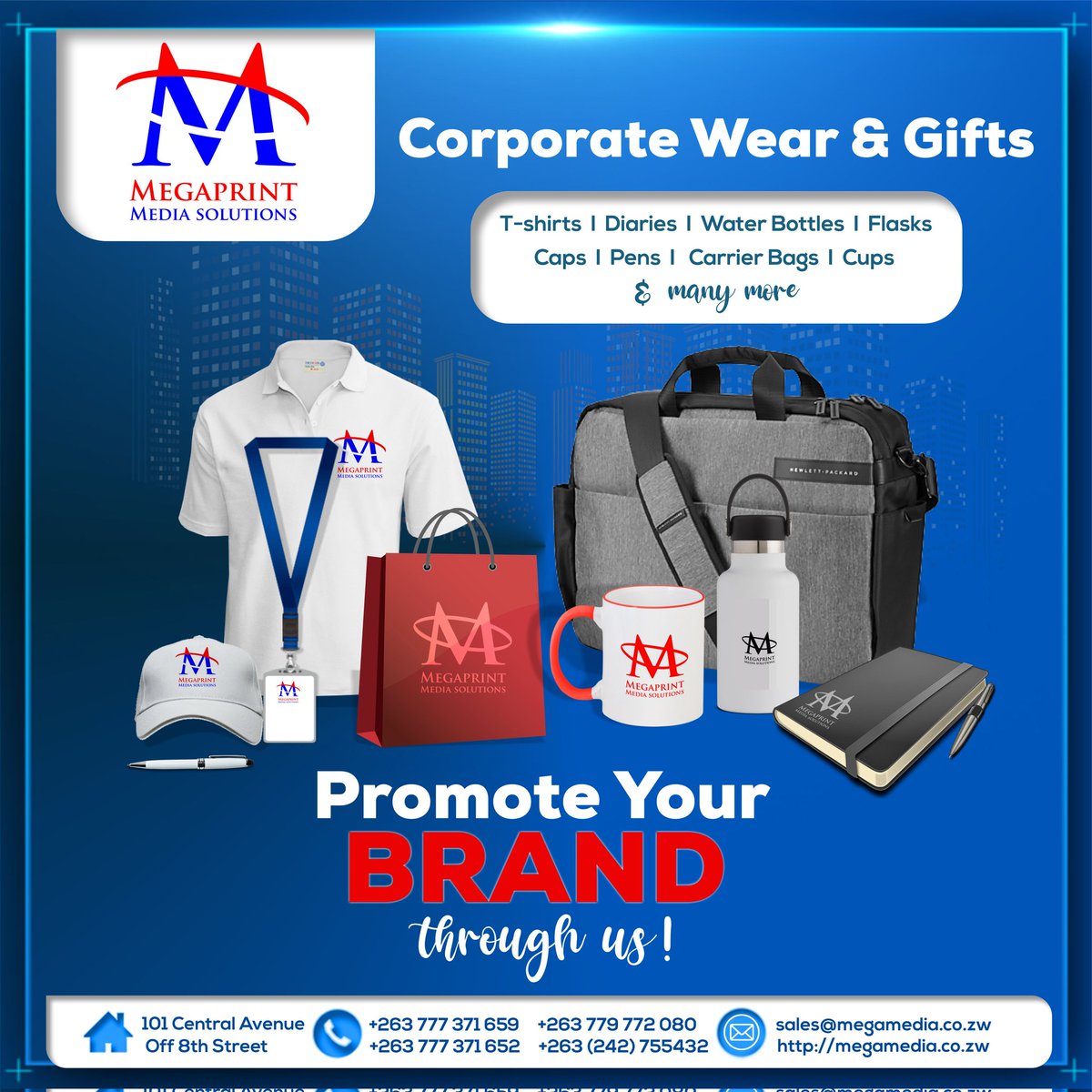 MegaprintMedia's tweet photo. Quality and affordable printing for less. Order Your Personalised Commercial Material Now!

We have a wide range of custom-made corporate gifts and corporate wear.

Contact us for a qout: +263779772080/+263777371659/+263777371652

Email us: megaprintmedia@gmail.com https://t.co/cZBb2QmHmX