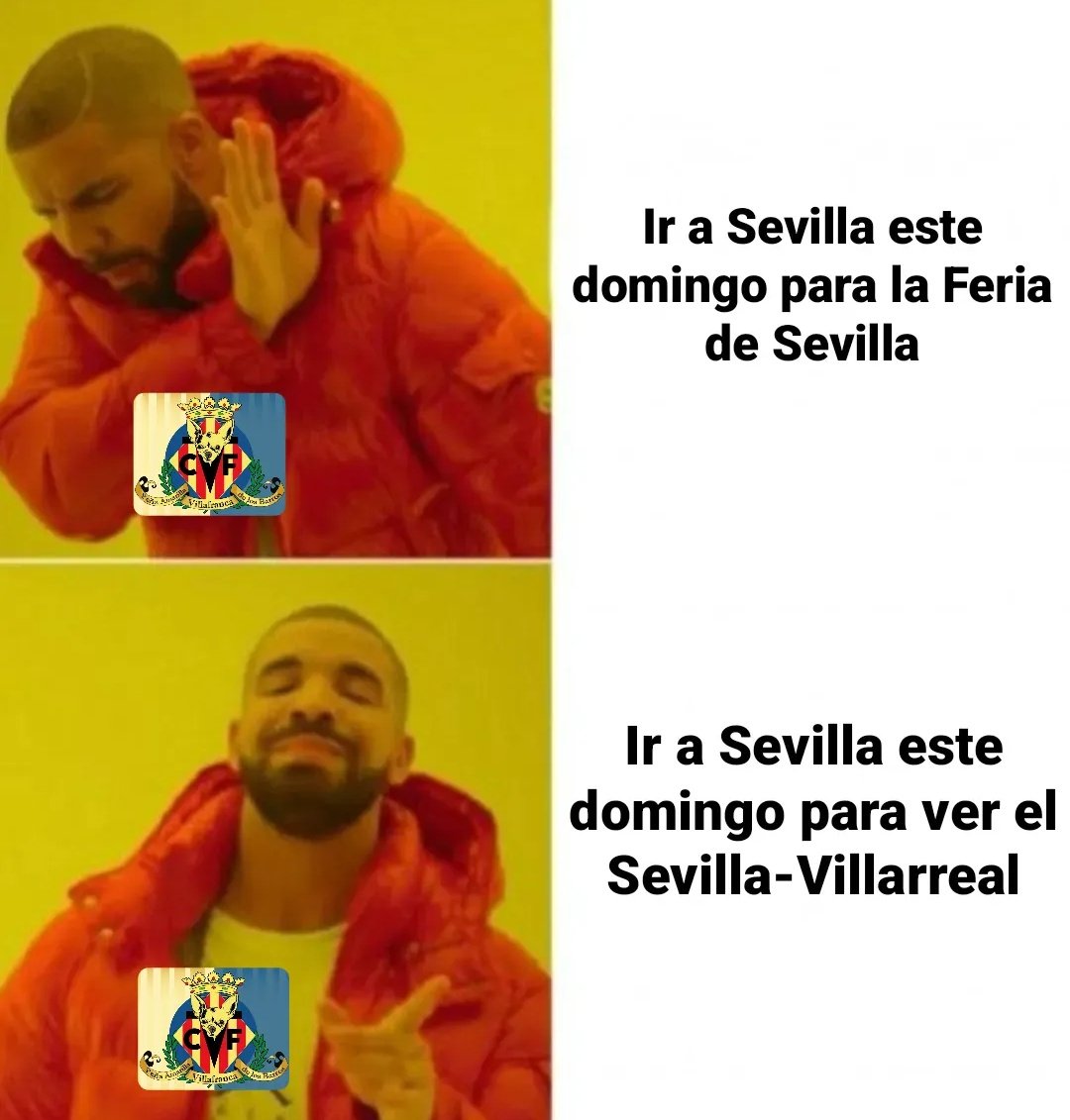 Nuestra peña estará presente el domingo en el Ramón Sánchez Pizjuan 🤭🤪
<a href="/APVillarrealCF/">Agrupació de Penyes</a> <a href="/VillarrealCF/">Villarreal CF</a>